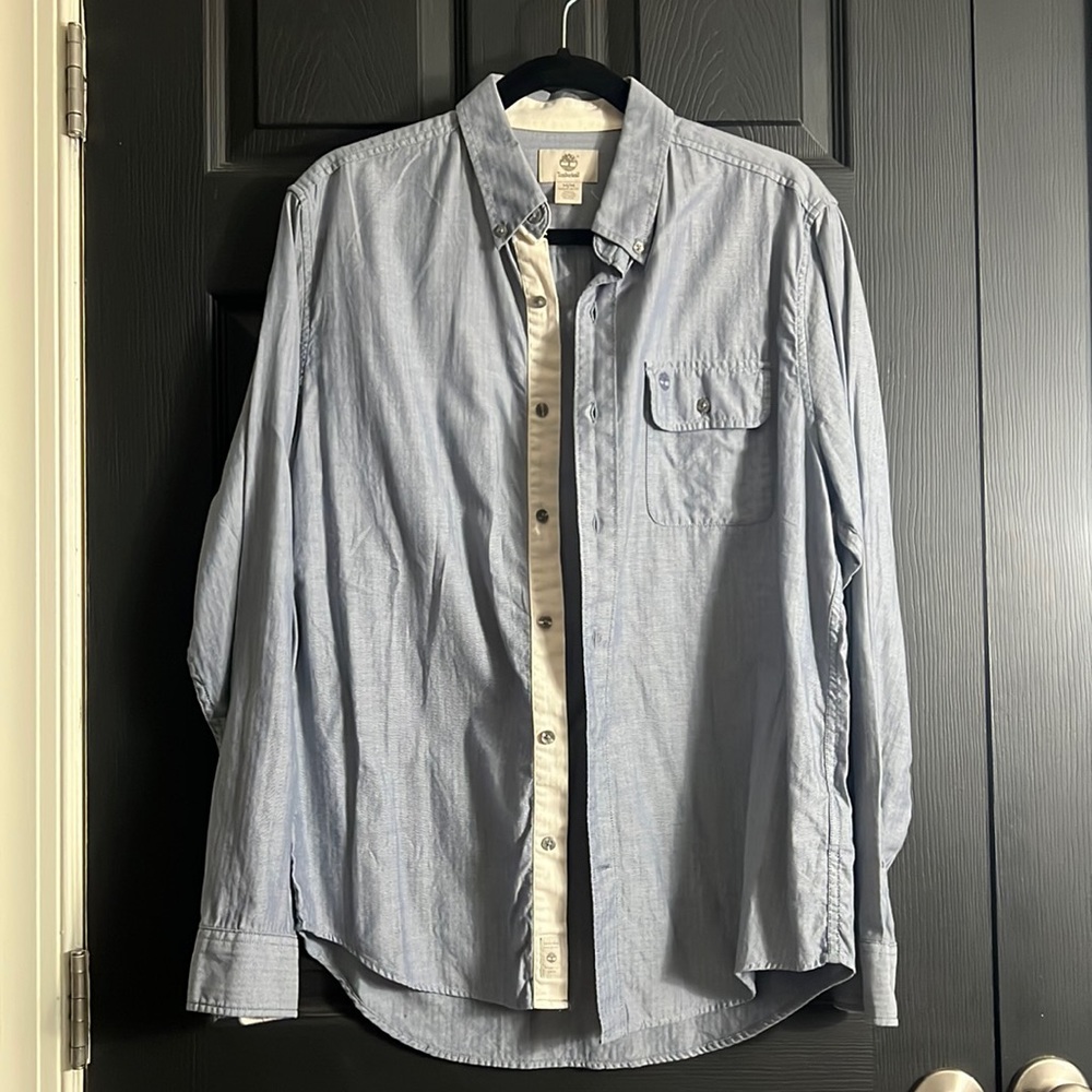 Timberland button up. Lightly worn.
